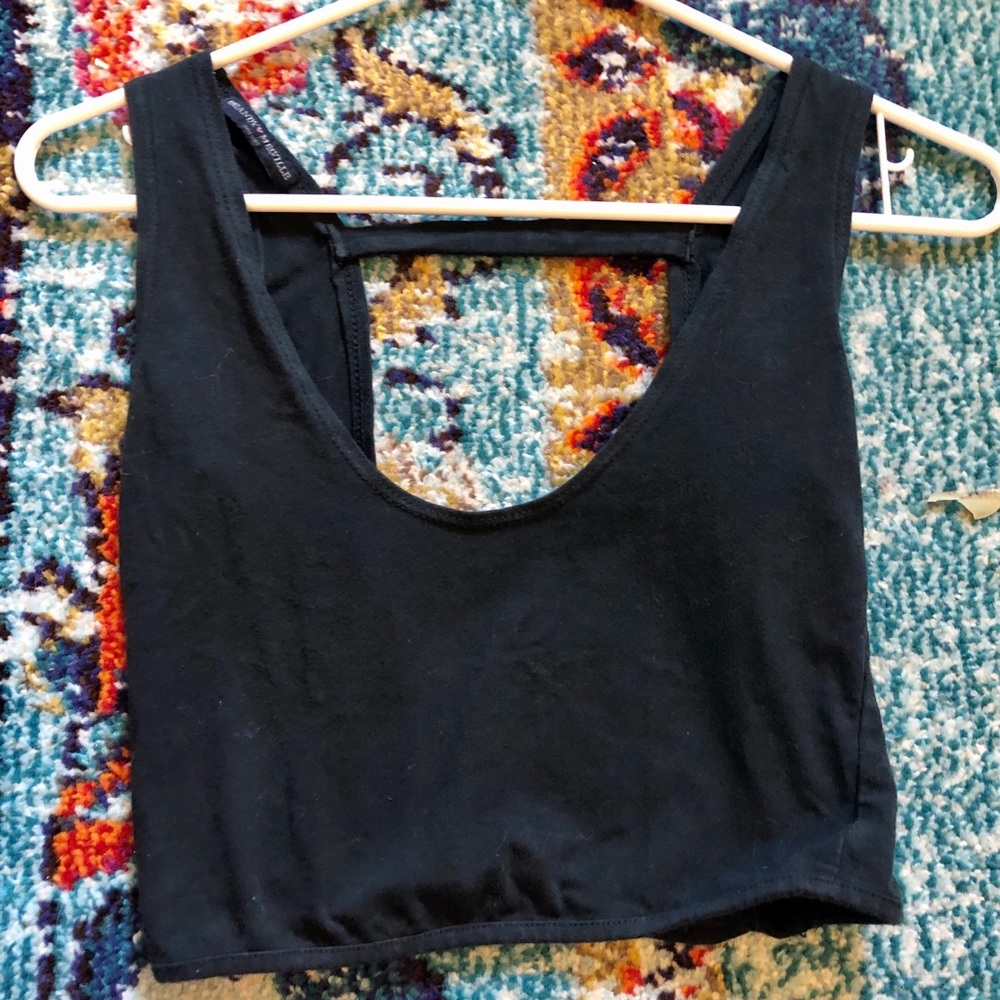 Brandy Melville black crop top